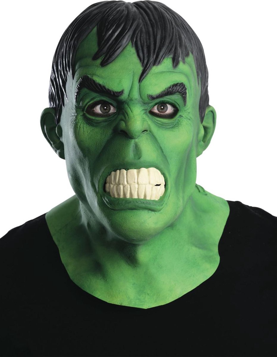 RUBIES USA - Latex deluxe Hulk masker voor volwassenen - Maskers > Integrale maskers